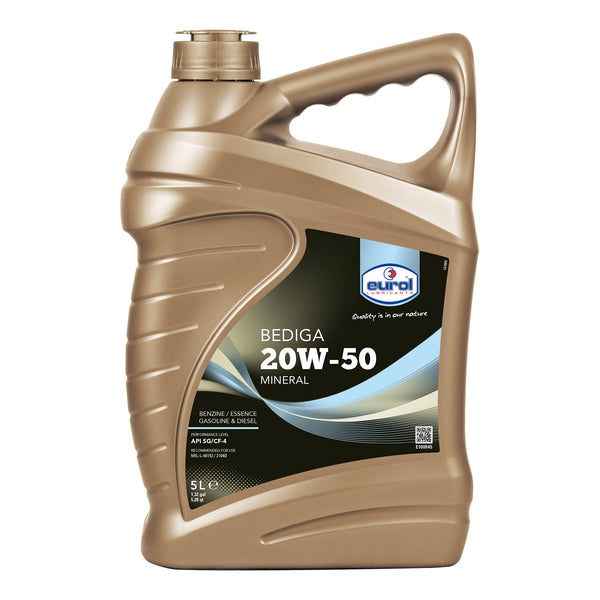 Eurol Carter oil 20W50 SG/CD 5-litre API: SG/CF4 Bediga