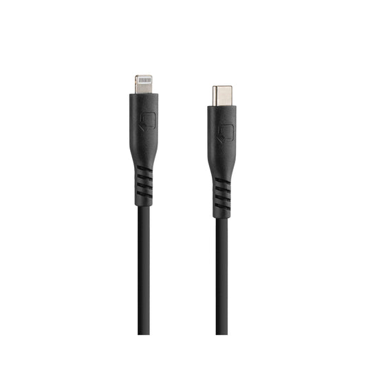 Optiline siliconen kabel usb type c > apple 8 pin - 20 cm