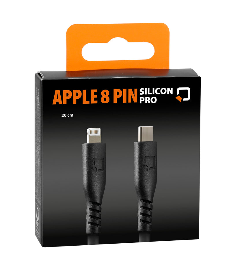 Load image into Gallery viewer, Optiline siliconen kabel usb type c > apple 8 pin - 20 cm
