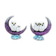 Wise old magical owl halve maan