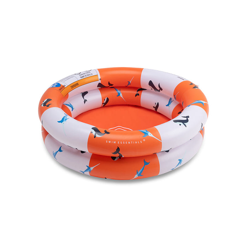 Load image into Gallery viewer, Ocean stripes | rood wit baby zwembad ø 60 cm
