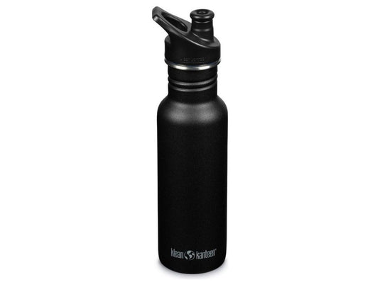 Klean kanteen drinkfles - classic - narrow - sportdop - 532 ml (18 oz) - zwart