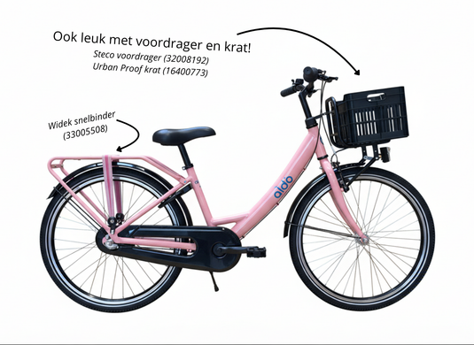 Master bike aldo wave carino 24 meisjesfiets 3grn - roze