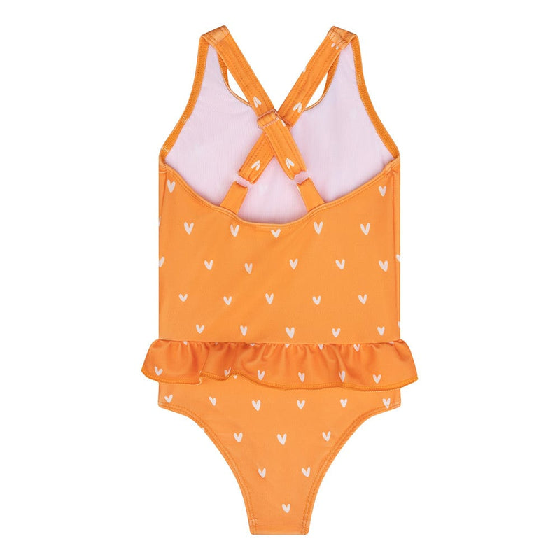 Load image into Gallery viewer, Orange kiss | oranje meisjes uv badpak
