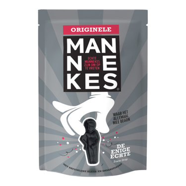 Echte mannekes originele drop mannekes zakje (25x 100 gr)