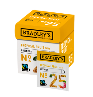 Bradley's bradley’s favourites green tea tropical fruit no. 25 (72x 1,75 gr)
