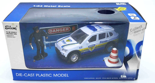 Jonotoys die cast politie auto met geluid agent en borden