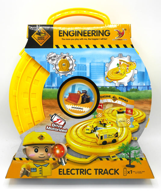 Jonotoys emergency koffer werkverkeer, auto rijdt op batterijen