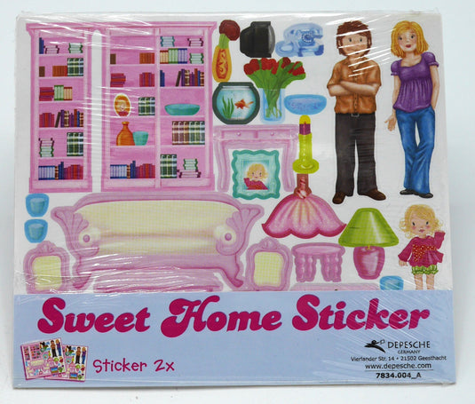 Van der doelen topmodel sweet home stickers 2 velletjes - sw10438
