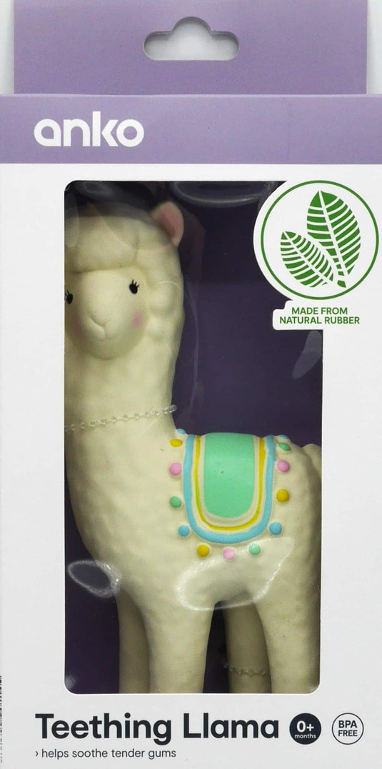 Zacht bijt figuur lama om het tandvlees te verzachten van de baby.