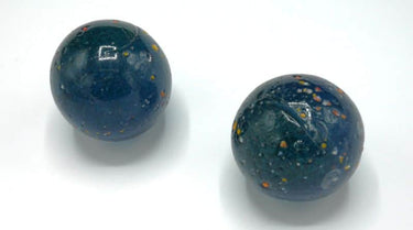 Adic knikkerbonken 2 stuks blauw met spikkels
