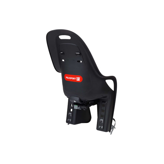 Polisport achterzitje koari mik-hd zwart grijs