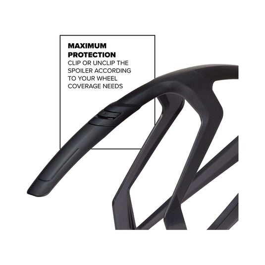 Polisport spatbordset 28 r-mud 32mm - zwart