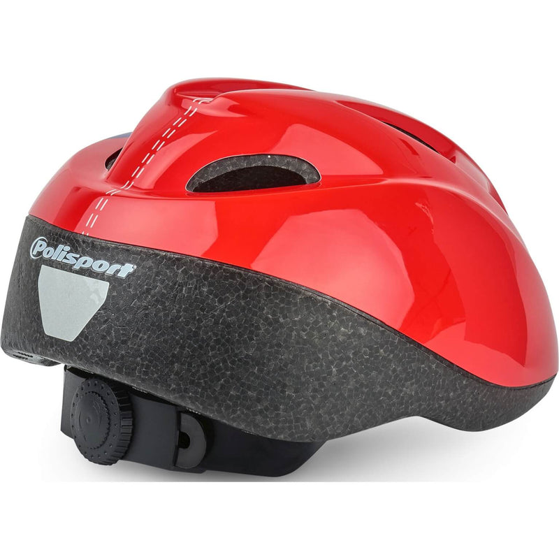 Load image into Gallery viewer, Polisport Kinderhelm Race. maat: XS (46 53 cm), kleur: rood zwart
