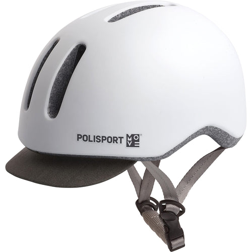 Polisport helm Commuter mat wit grijs L 58-61cm