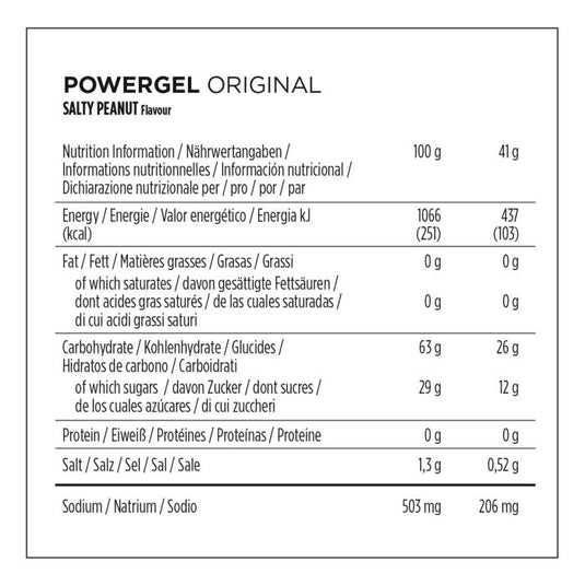 Powerbar powergel original (24 x 41gr) - salty peanut