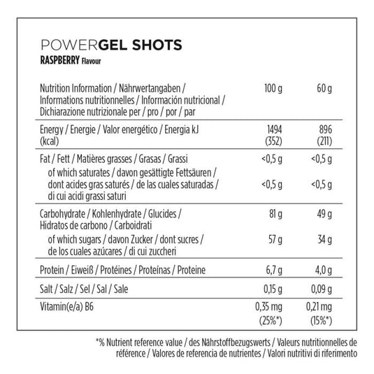 Powerbar powergel shots (24 x 60gr) - raspberry