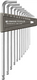 Pb swiss tools pb inbussleutelset lang+kogelkop inch