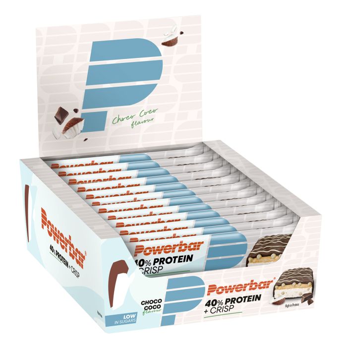 Load image into Gallery viewer, Powerbar 40% protein+ crisps (12 x 40gr) - choco coco
