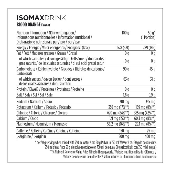Load image into Gallery viewer, Powerbar isomax 1200 (1 x 1200gr) - blood orange (caffeine)
