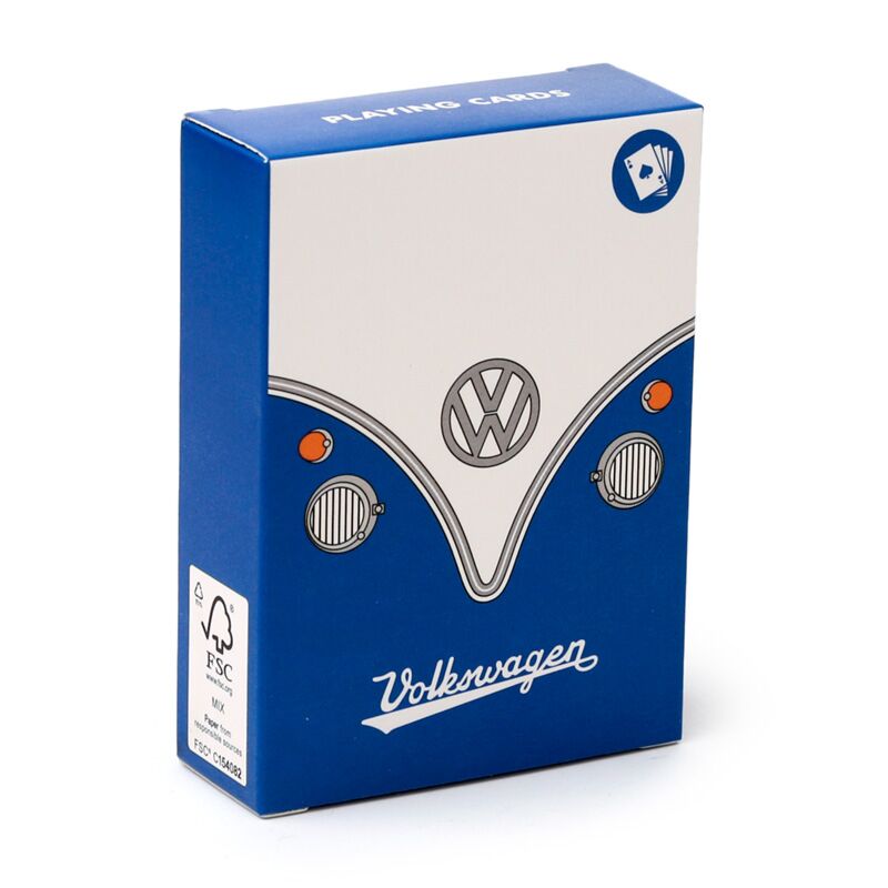 Load image into Gallery viewer, Blauwe volkswagen busje vw t1 speelkaarten
