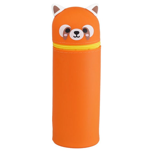 Adoramals rode panda siliconen staand potloodetui