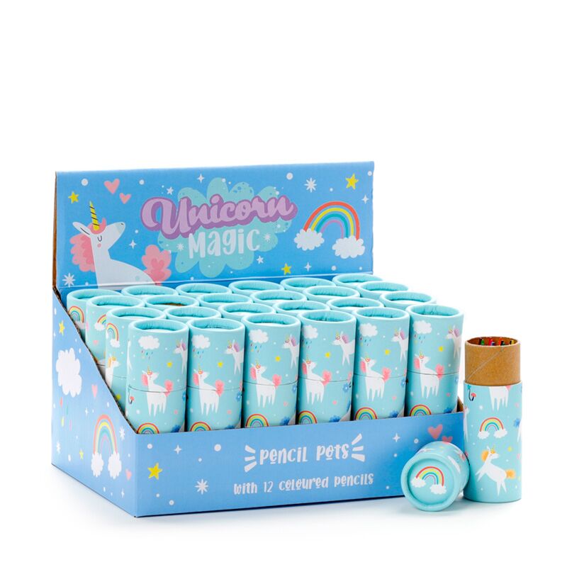 Load image into Gallery viewer, Unicorn magic - tekenkoker 12 kleurpotloden
