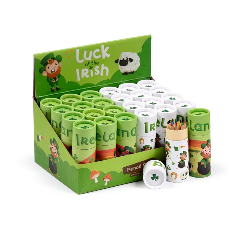 Load image into Gallery viewer, Iers geluk ierland tekenkoker 12 kleurpotloden
