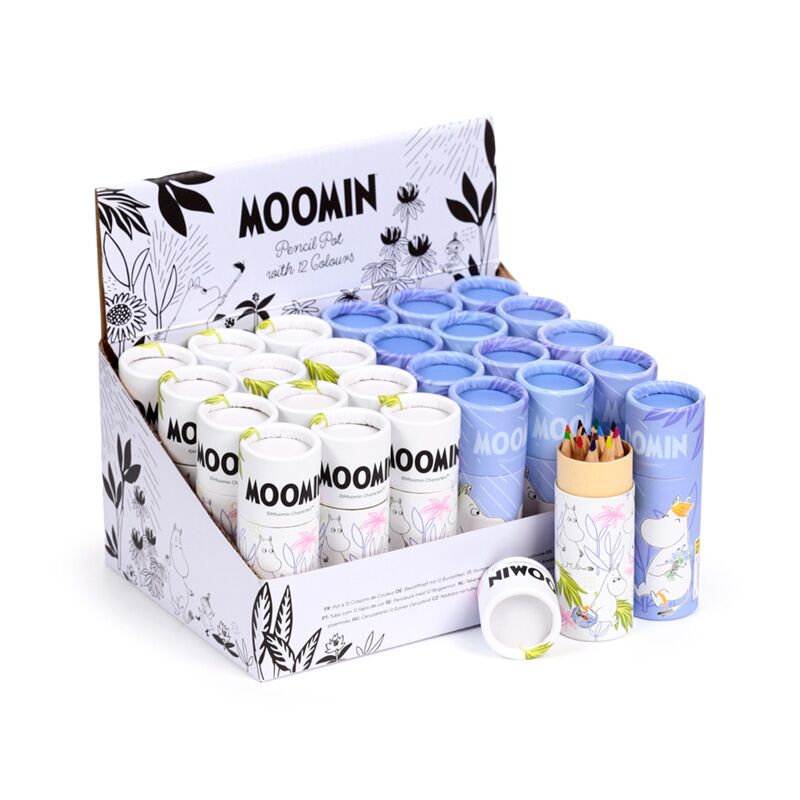 Load image into Gallery viewer, Union moomin tekenkoker 12 kleurpotloden
