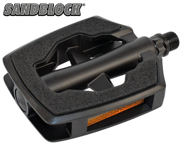 Union pedaal sp-2890 matzwart zwart sandblock, op kaart.