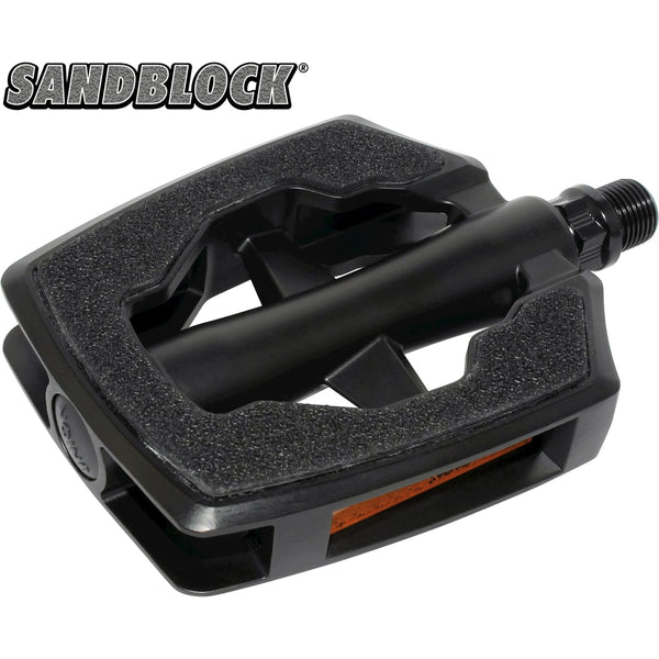 Marwi pedal set sp-890 sandblock black aluminum matt black