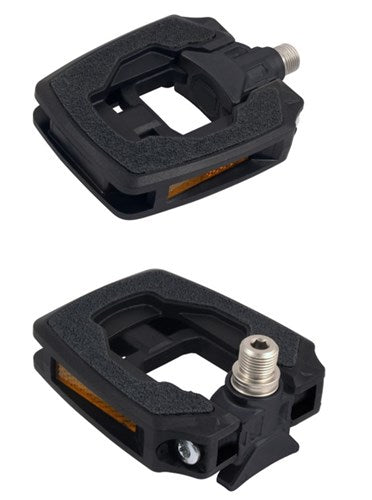 Load image into Gallery viewer, Marwi vouwpedalen union sp-157 sandblock | zwart | kaart
