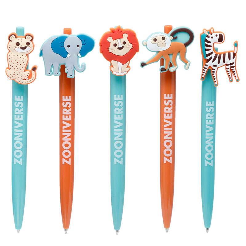 Load image into Gallery viewer, Zooniverse surprise dieren pvc pen - zwart
