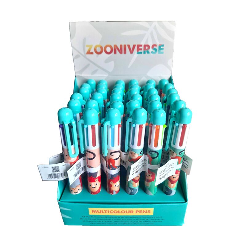 Load image into Gallery viewer, Zooniverse meerkleurige pen (6 kleuren)
