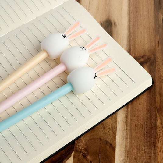 Adoramals konijn fijnschrijver pen - zwart