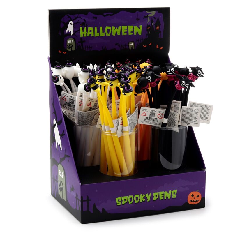 Load image into Gallery viewer, Spooky vleermuis pompoen spook maan fijnschrijver pen

