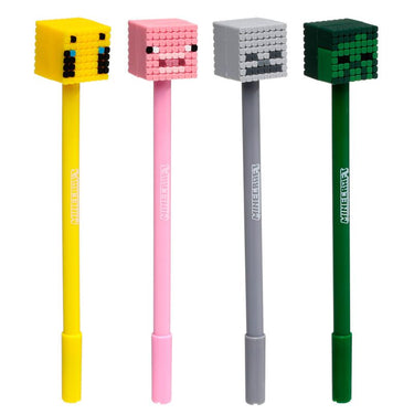 Union minecraft fijnschrijver pen siliconen top (varken bij zombie skelet)