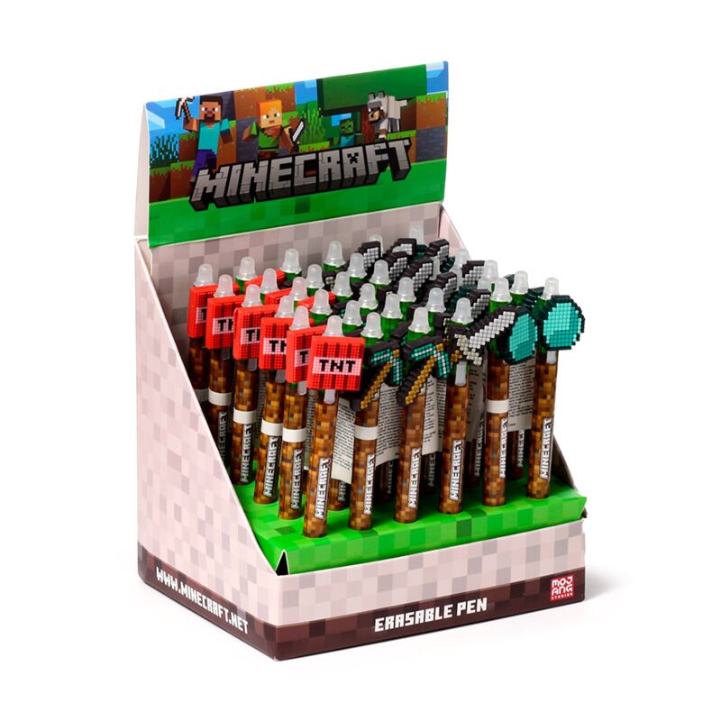 Load image into Gallery viewer, Inkredible uitwisbare pen minecraft pvc werktuig top
