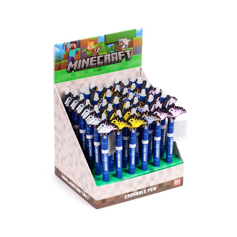 Load image into Gallery viewer, Union inkredible uitwisbare pen met pvc minecraft top
