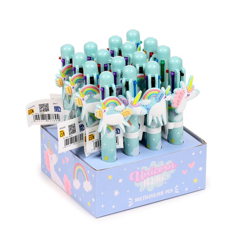 Load image into Gallery viewer, Unicorn magic meerkleurige pen (6 kleuren)
