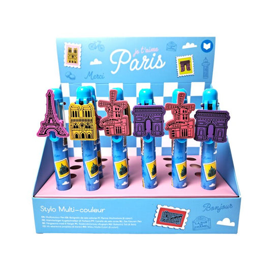 Je t'aime paris meer kleuren bedeltje pen (6 kleuren)