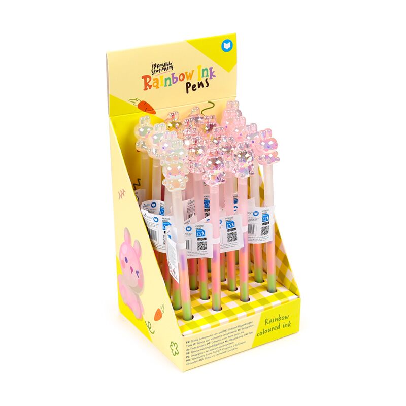 Load image into Gallery viewer, Springtime lente konijn regenboog inkt pen
