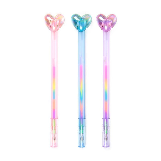 Amore hart regenboog inkt pen