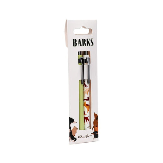 Barks hond duo pennenset zwart