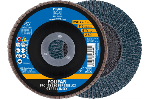 Pferd lamellenschijf 115mm z60psf steelox | 10 stuks