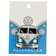 Union volkswagen busje vw t1 blauw emaille button badge