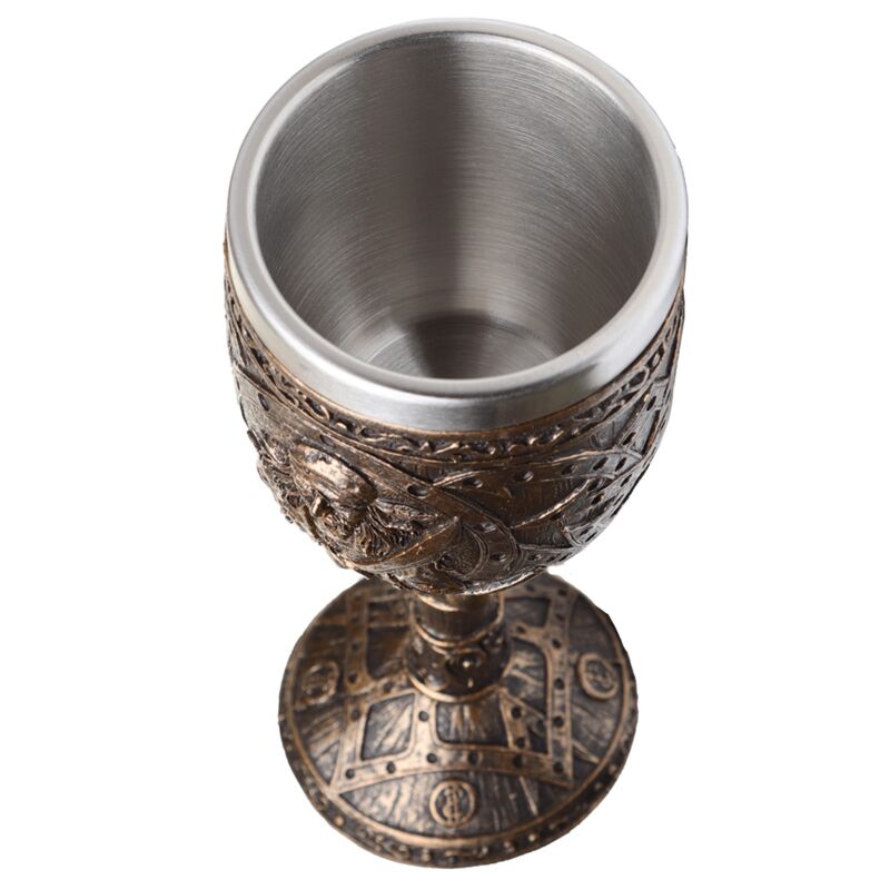 Load image into Gallery viewer, Decoratieve geborsteld goud hout-effect piraatn drinkbeker

