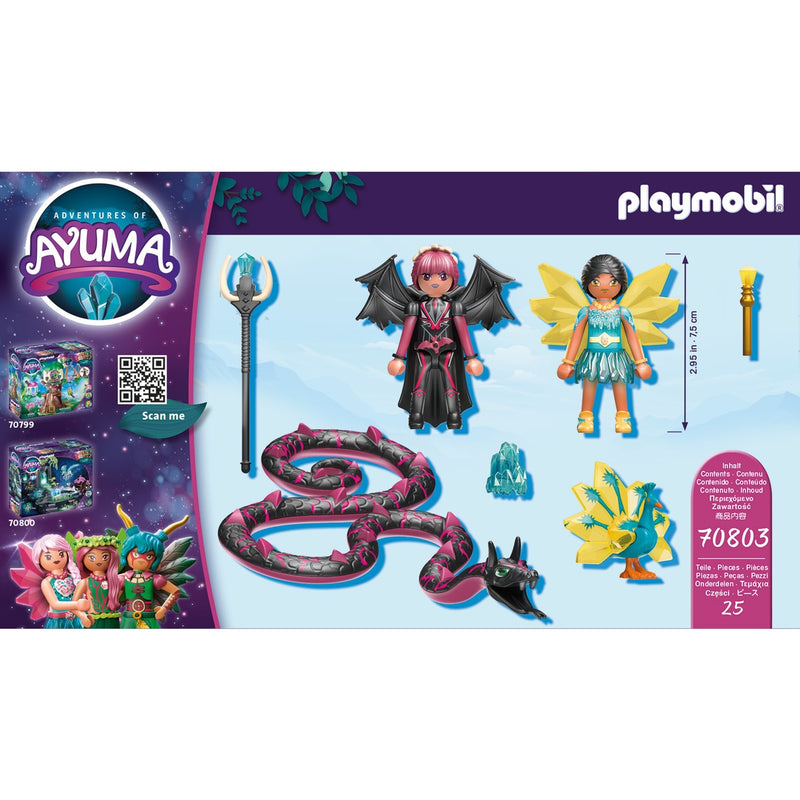 Load image into Gallery viewer, PLAYMOBIL Ayuma Crystal Fairy en Bat Fairy met totemdieren
