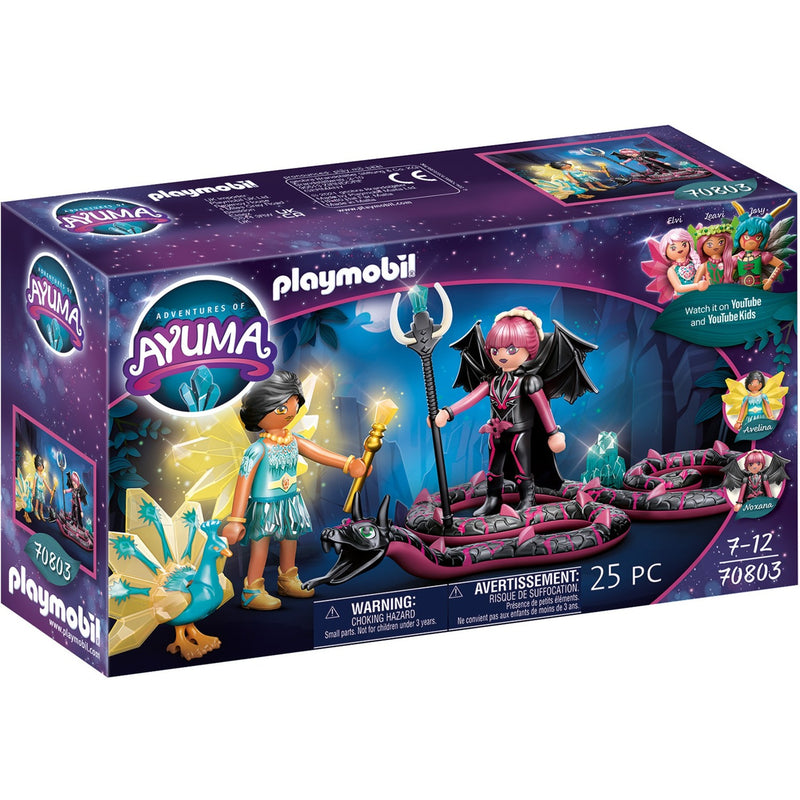 Load image into Gallery viewer, PLAYMOBIL Ayuma Crystal Fairy en Bat Fairy met totemdieren
