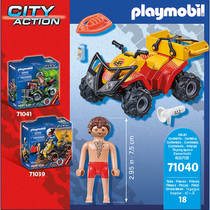 Load image into Gallery viewer, Playmobil City Action Badmeester Quad 71040
